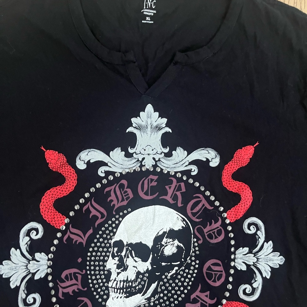 💥HP 💥 100% Cotton Woman’s XL t- shirt by INC - make offer - Picture 3 of 9